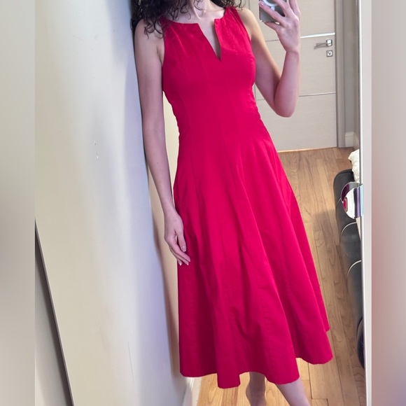 AQUA  Red Paneled Midi Dress in XS Size - Picture 1 of 11